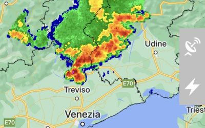 Forti temporali al Nord-Est