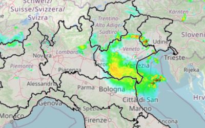 Aggiornamento live piogge e temporali al Nord Italia
