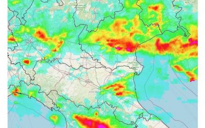 Accumuli di pioggia della serata e nottata appena trascorse
