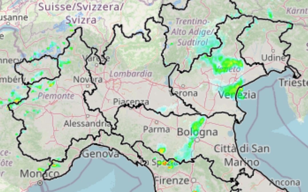 Dati odierni piogge,temperature e umidità
