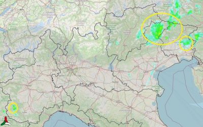 Qualche debole pioggia al Nord
