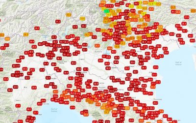 Temperature attuali nel Nord Italia