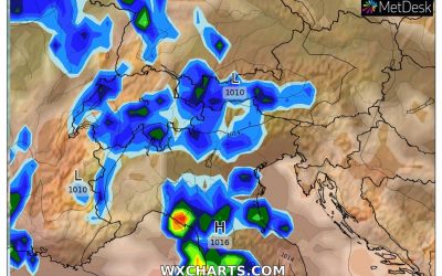 Le piogge previste per domani, sabato 3 Settembre
