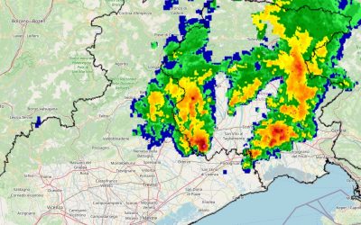 Situazione live con alcuni temporali in Friuli