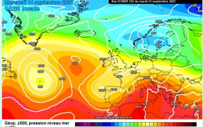 La previsione per oggi, mercoledì 14 settembre