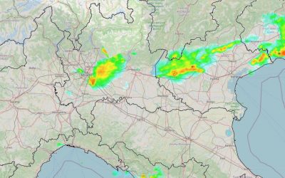 Situazione live al Nord con vari temporali