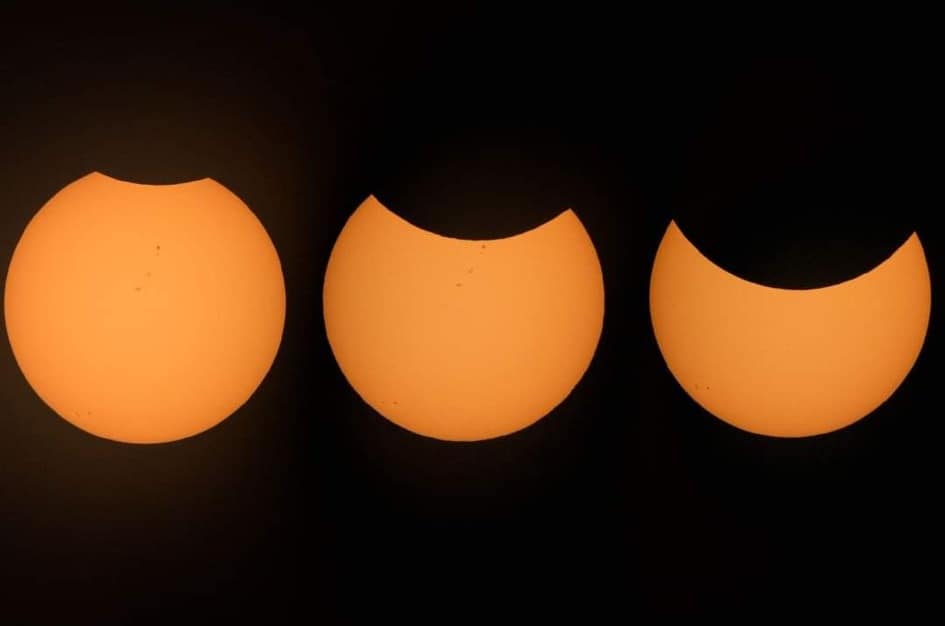 ECLISSI PARZIALE DI SOLE – 25 OTTOBRE 2022 –
