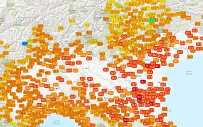 Temperature massime di oggi
