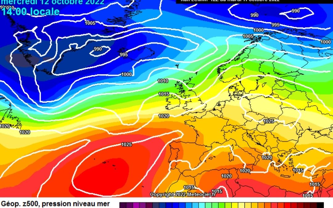 La previsione per oggi, mercoledì 12 ottobre