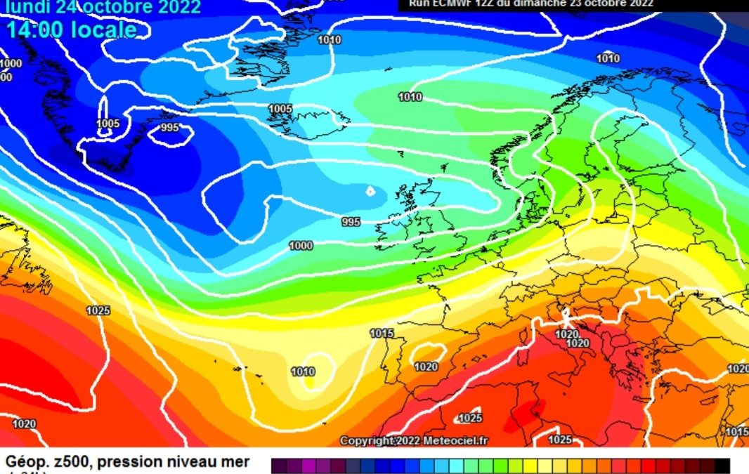La previsione per oggi, lunedì 24 ottobre