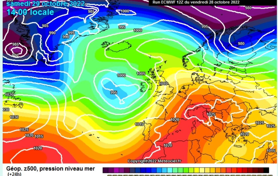 La previsione per oggi, sabato 29 ottobre