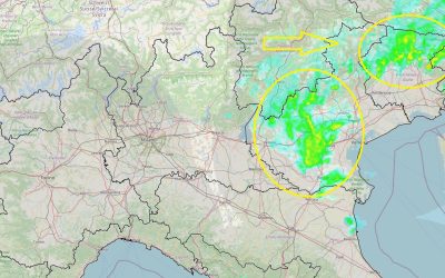 Forti piogge al Nord Est