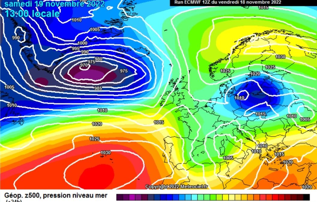 Previsione per sabato 19 novembre