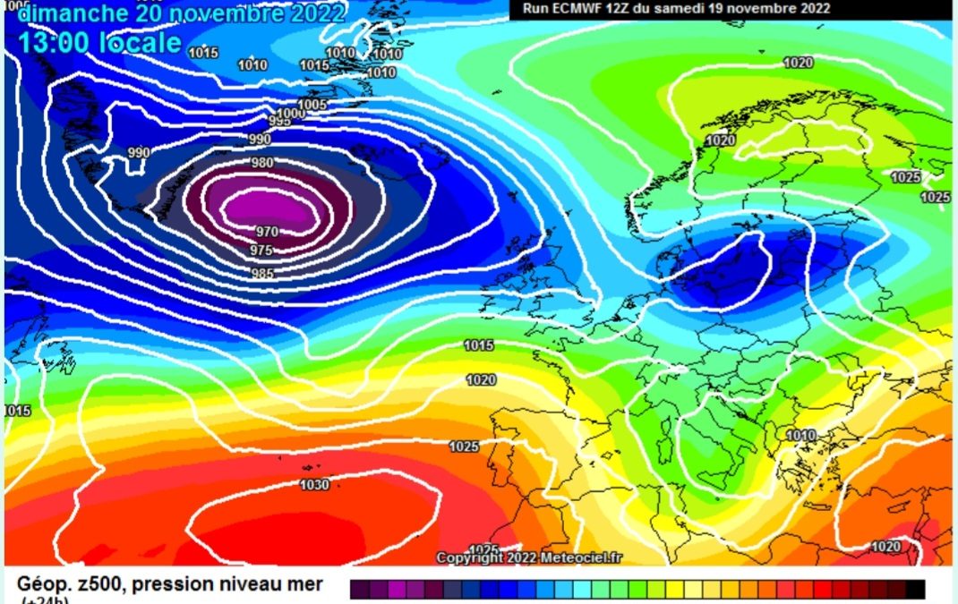 Previsione per domenica 20 novembre