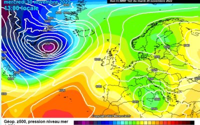 Previsione per mercoledì 30 novembre