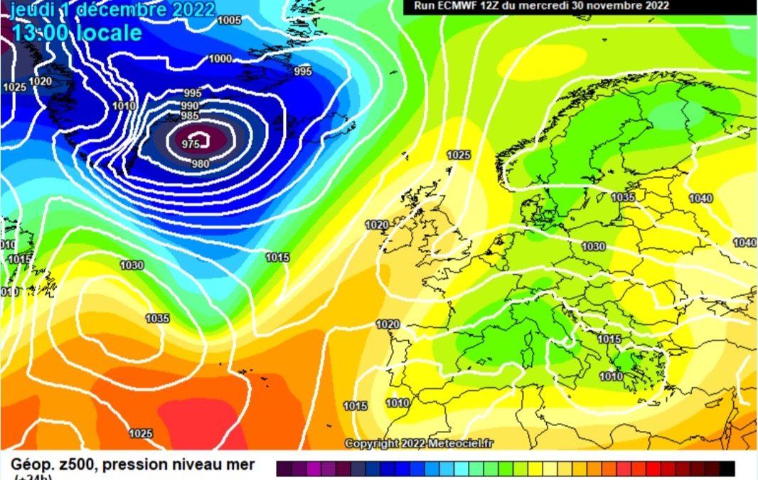 Previsione per giovedì 1 dicembre