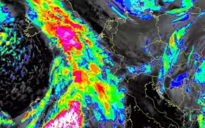 Forte perturbazione in arrivo confermato dal satellite