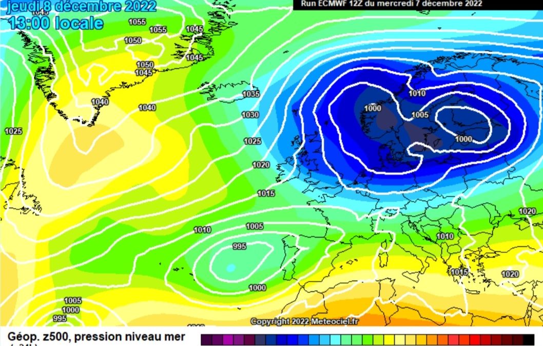 Previsione per giovedì 8 dicembre