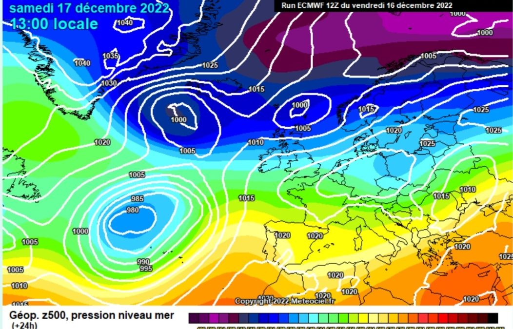 Previsione per sabato 17 dicembre