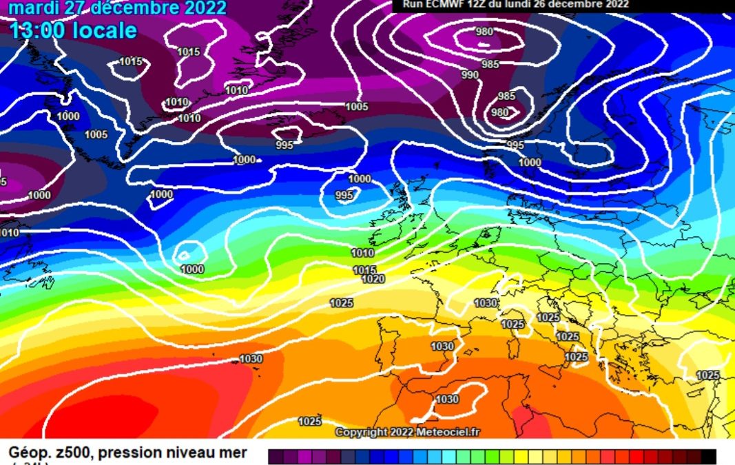 Previsione per martedì 27 dicembre