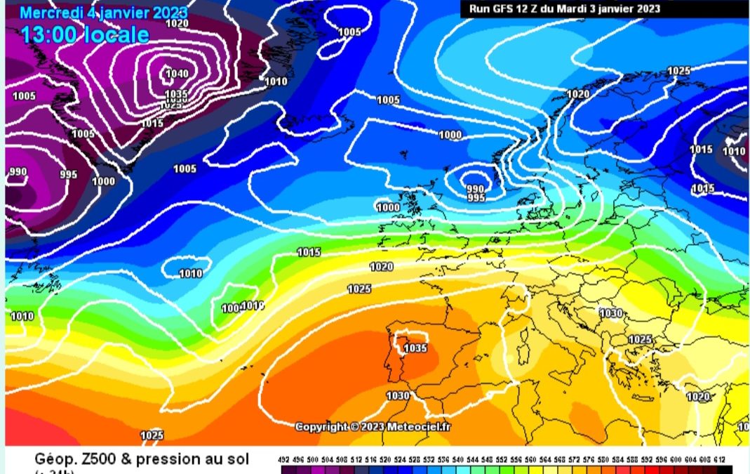 Previsione per mercoledì 4 gennaio