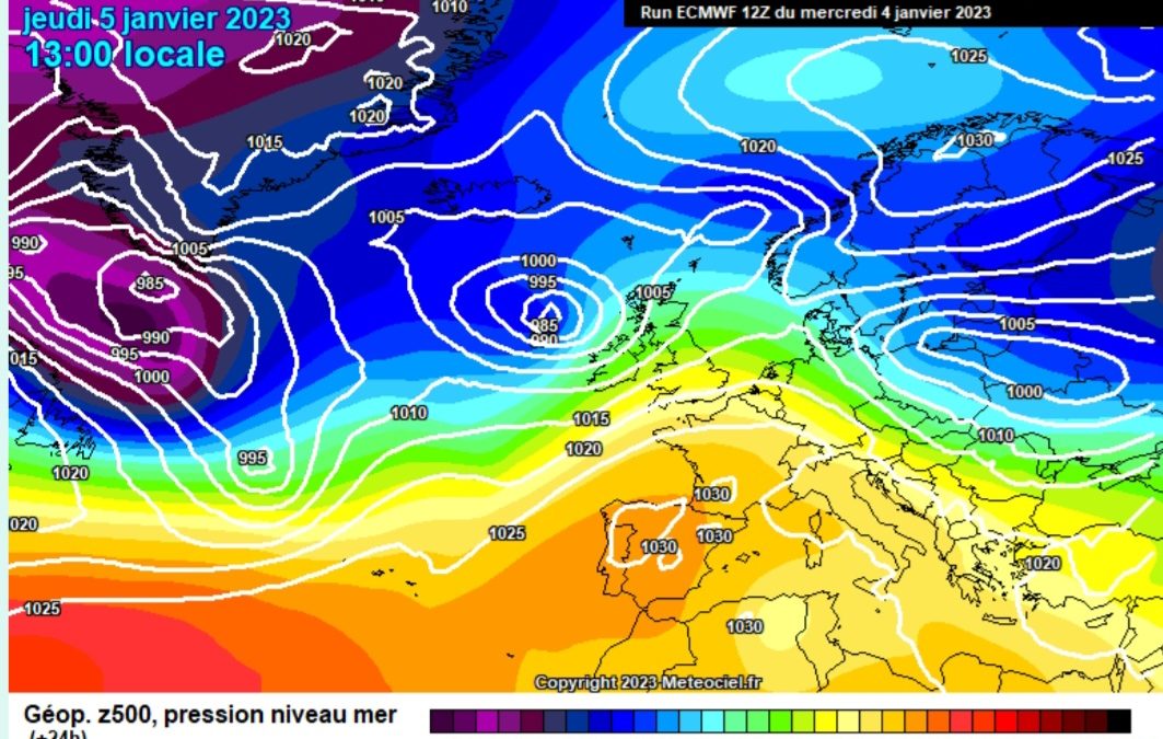 Previsione per giovedì 5 gennaio