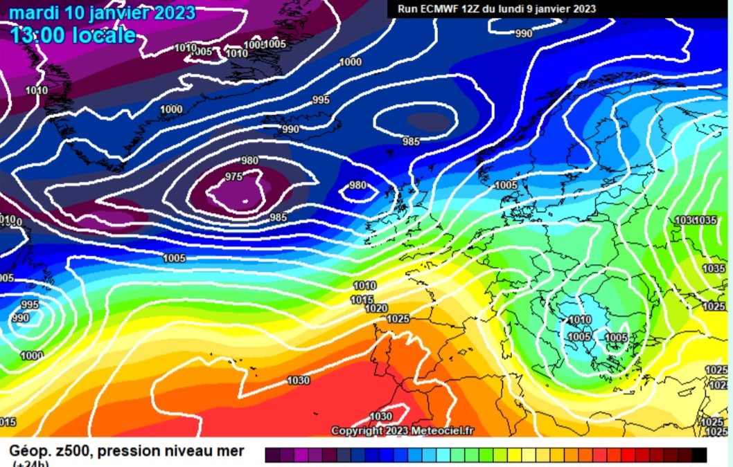 Previsione per martedì 10 gennaio