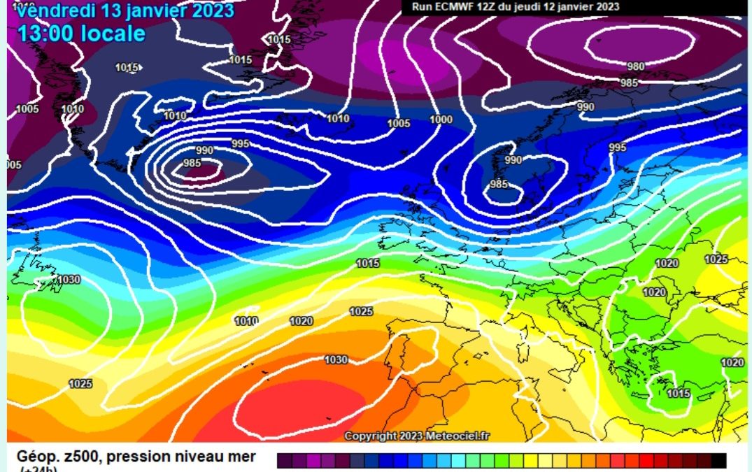 Previsione per venerdì 13 gennaio