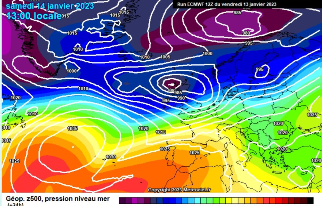 Previsione per sabato 14 gennaio