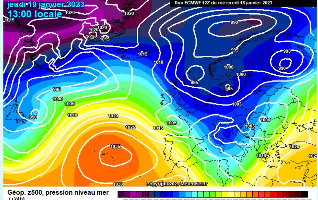 Previsione per giovedì 19 gennaio