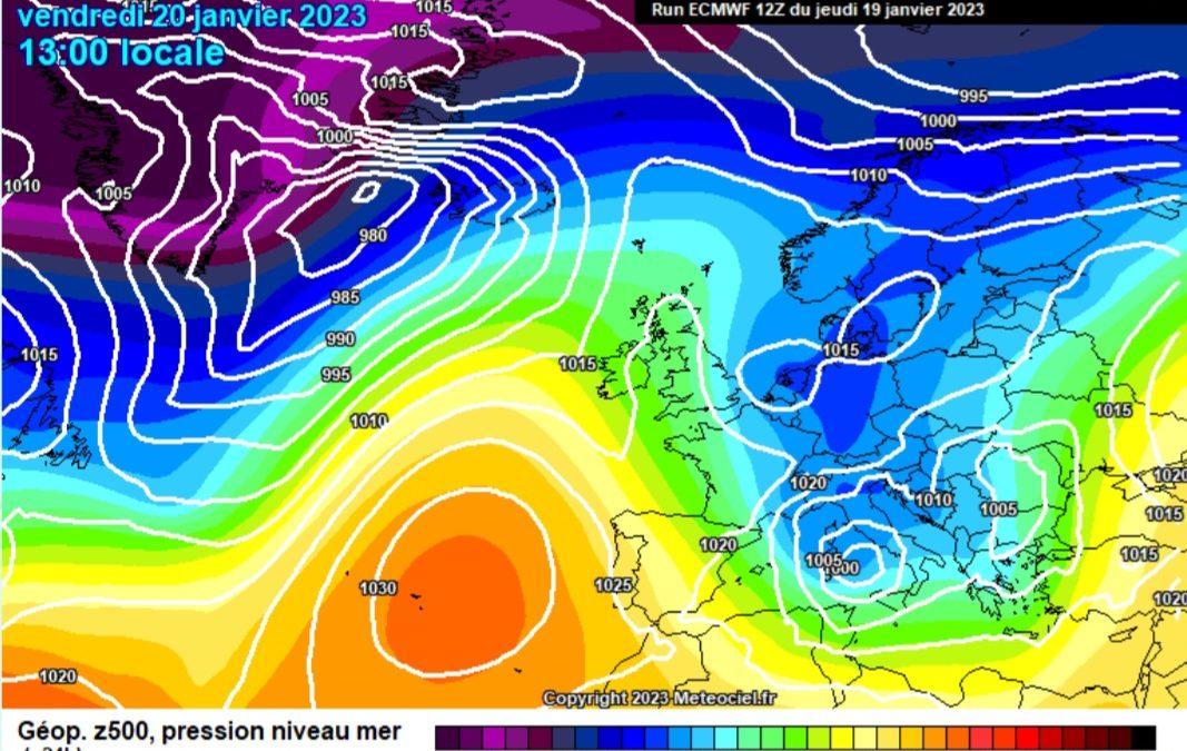 Previsione per venerdì 20 gennaio
