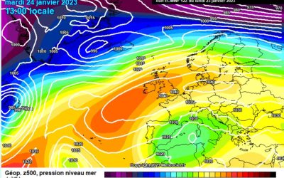 Previsione per martedì 24 gennaio