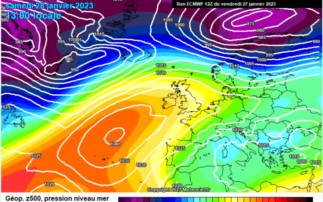 Previsione per sabato 28 gennaio