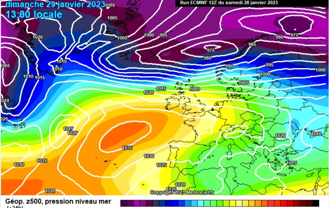 Previsione per domenica 29 gennaio