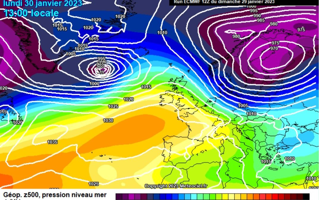 Previsione per lunedì 30 gennaio
