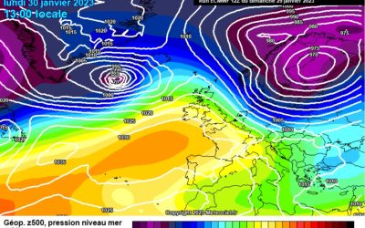 Previsione per lunedì 30 gennaio