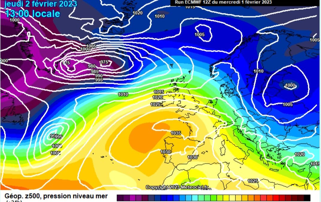 Previsione per giovedì 2 febbraio