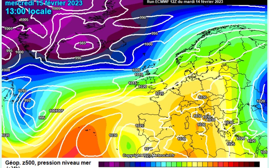 Previsione per mercoledì 15 febbraio
