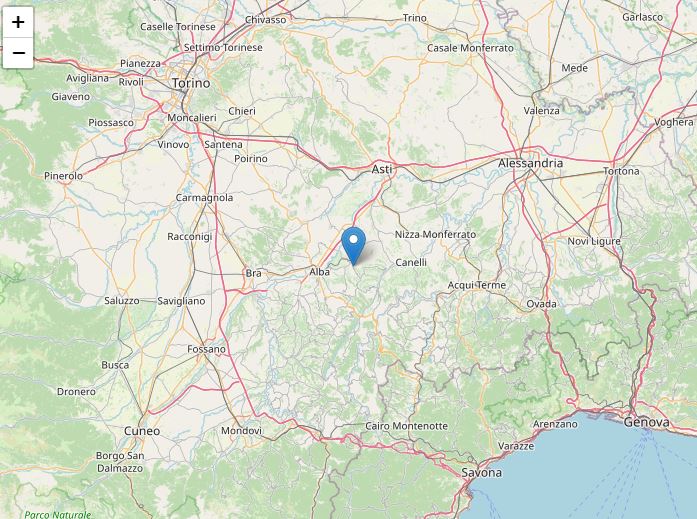 Scossa di terremoto in Piemonte