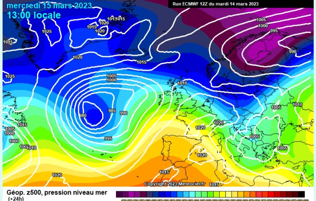 Previsione per mercoledì 15 marzo: