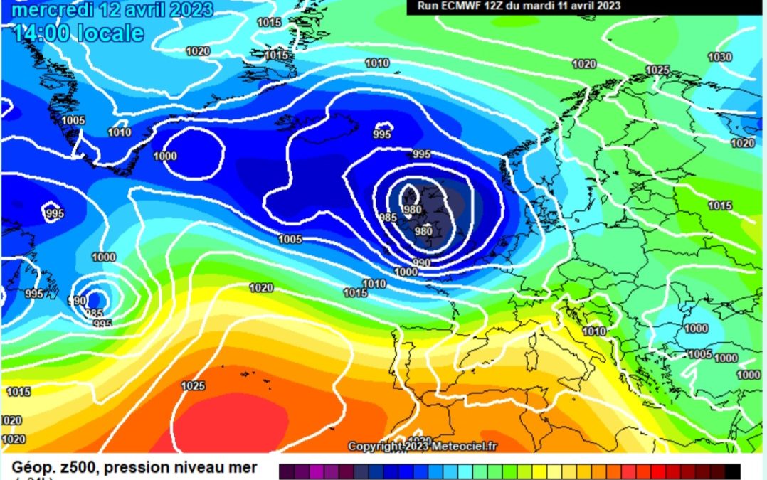 Previsione per mercoledì 12 aprile
