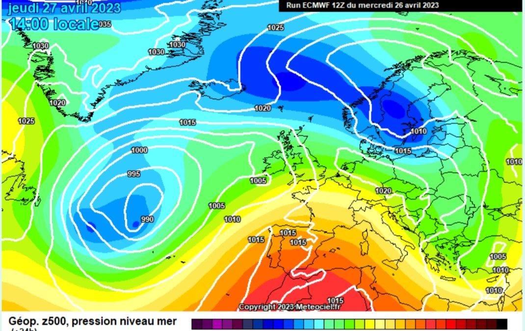 Previsione per giovedì 27 aprile