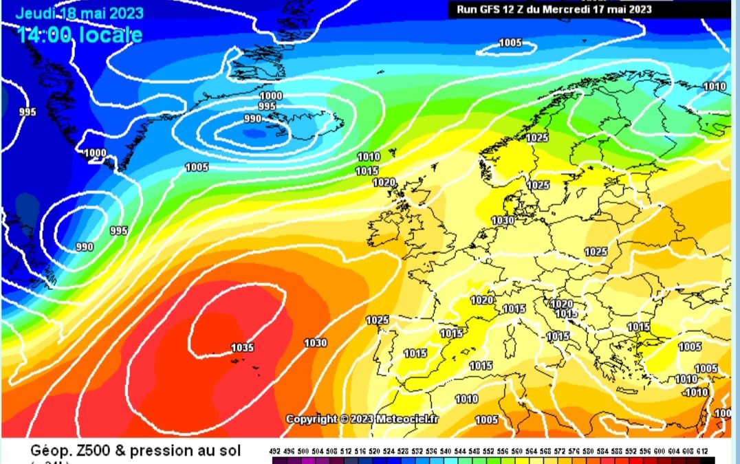 Previsione per giovedì 18 maggio