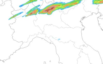 Animazione temporali previsti per Lunedi 24 Luglio