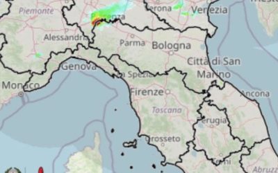 Forti temporali al Nord con direzione Est