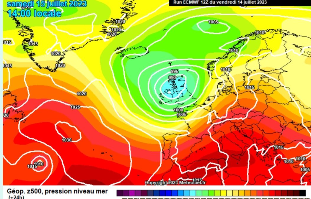Previsione per sabato 15 luglio
