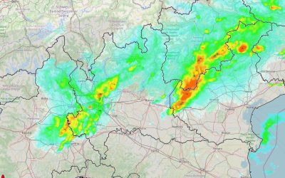 Live ora con forti temporali al Nord
