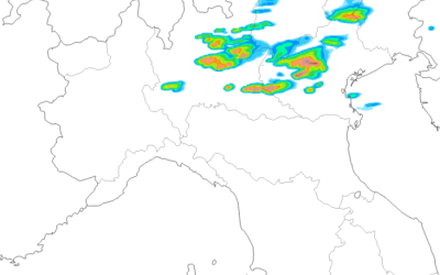 Animazione piogge/temporali nella notte e mattina del 6 Luglio