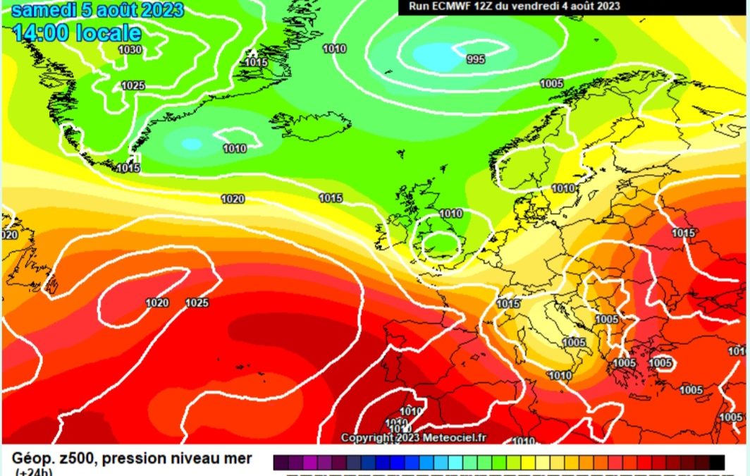 Previsione per sabato 5 agosto