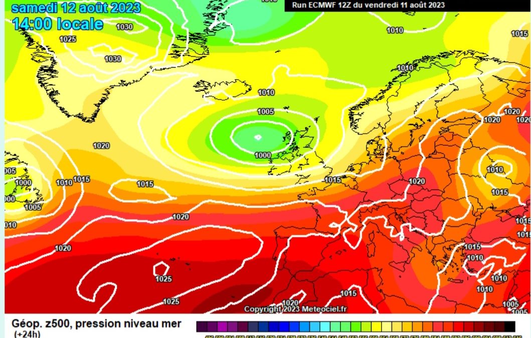 Previsione per sabato 12 agosto